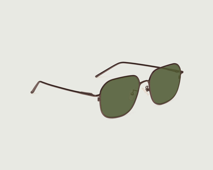 Gecko Adaptive::Pascal Eyeglasses square Brown metal front diagonal