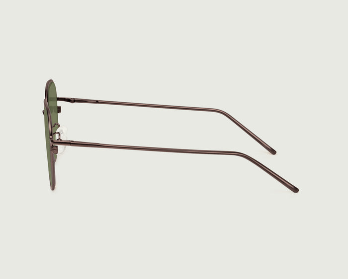 Gecko Adaptive::Pascal Eyeglasses square Brown metal side