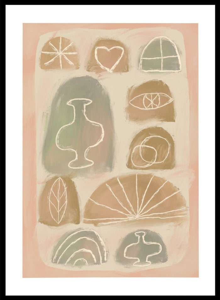 ‘Pastel Symbols’ Aesthetic Art Print_Sugar & Canvas_Sugar & Canvas