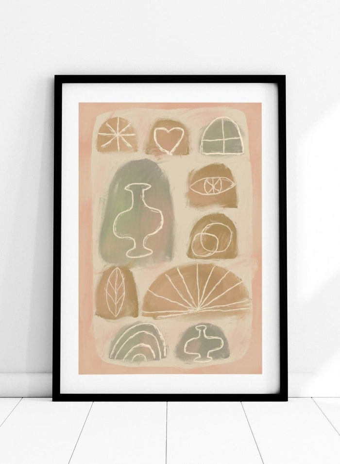 ‘Pastel Symbols’ Aesthetic Art Print_Sugar & Canvas_Sugar & Canvas
