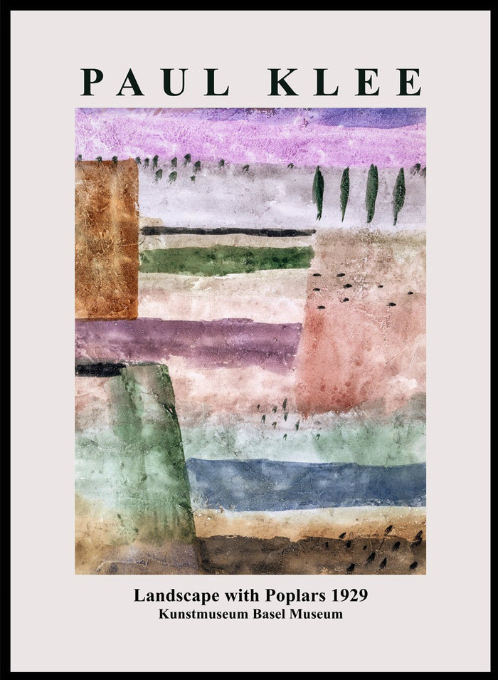 Paul Klee Landscape with Poplars 1929 Art Print_Sugar & Canvas