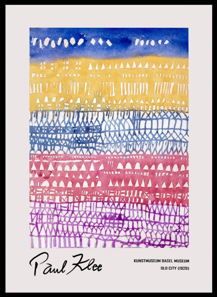 Paul Klee Old City 1928 Art Print_Sugar & Canvas_Paul Klee