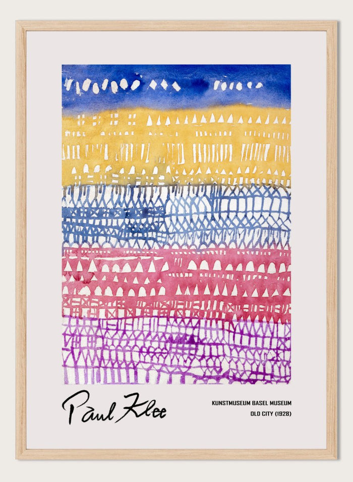 Paul Klee Old City 1928 Art Print_Sugar & Canvas_Paul Klee