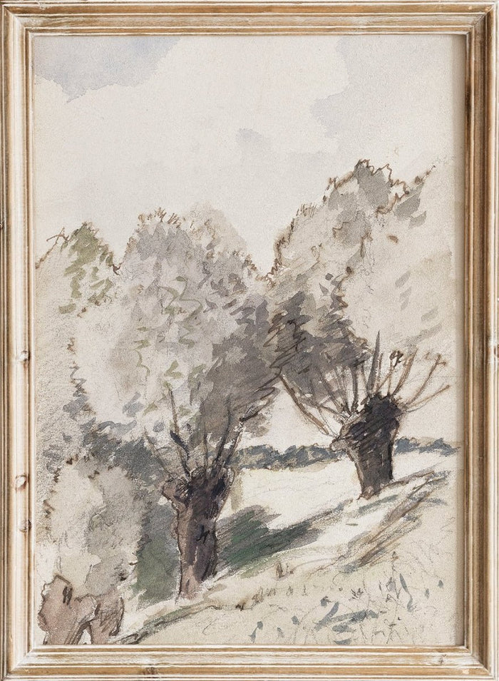"Paysage aux arbres" Art Print_Sugar & Canvas_Camille Pissarro