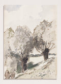 "Paysage aux arbres" Art Print_Sugar & Canvas_Camille Pissarro