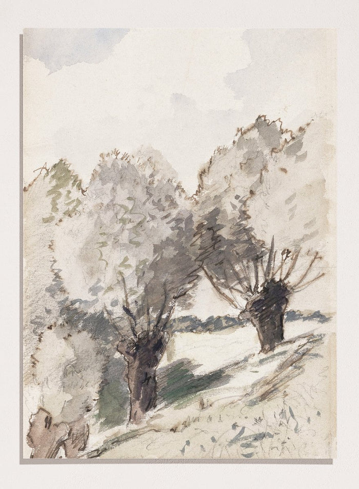 "Paysage aux arbres" Art Print_Sugar & Canvas_Camille Pissarro