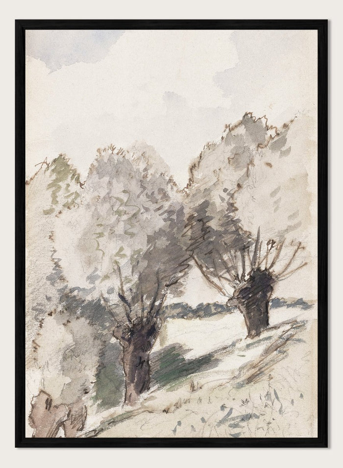 "Paysage aux arbres" Art Print_Sugar & Canvas_Camille Pissarro