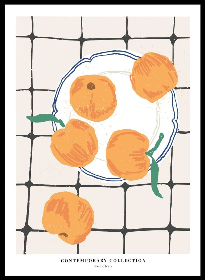 Peaches Kitchen Illustration Art Print_Sugar & Canvas_Sugar & Canvas