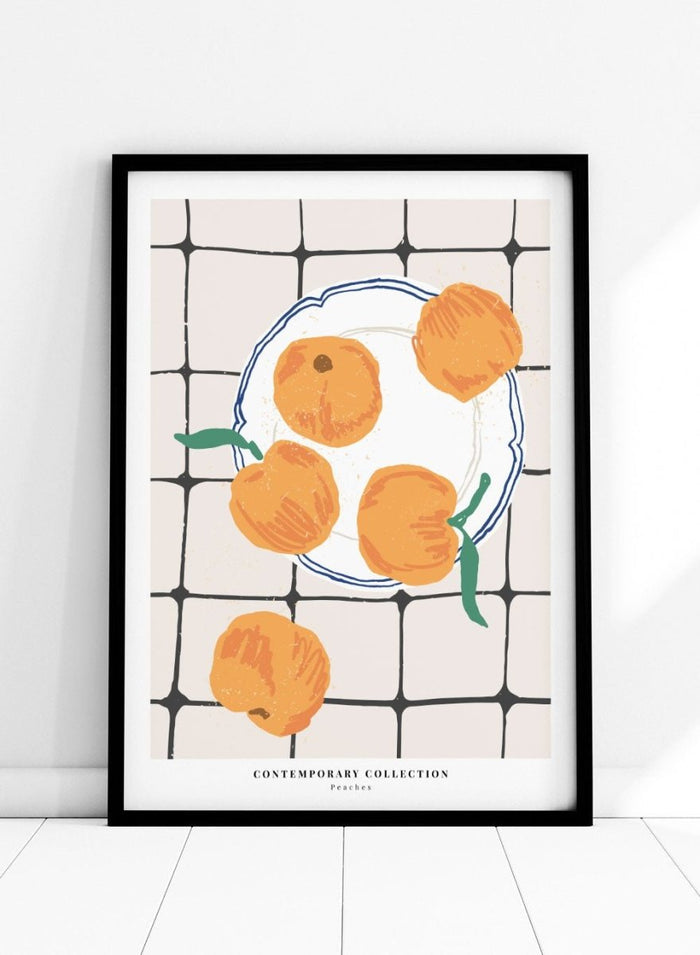 Peaches Kitchen Illustration Art Print_Sugar & Canvas_Sugar & Canvas