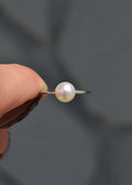 Pearl Solitaire Ring
