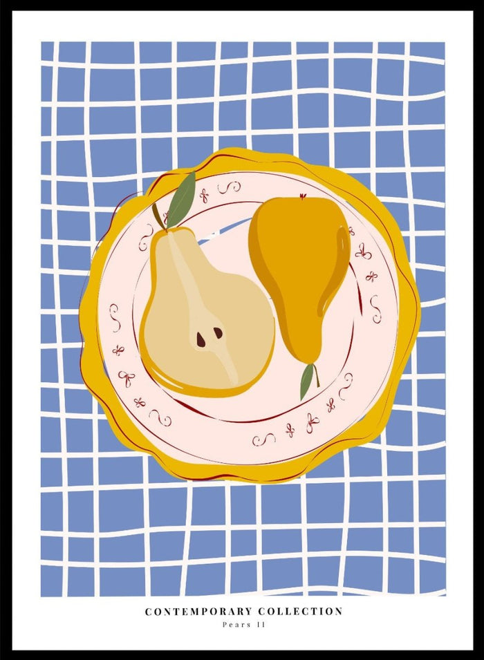 'Pears on Porcelain' Aesthetic Art Print_Sugar & Canvas_Sugar & Canvas