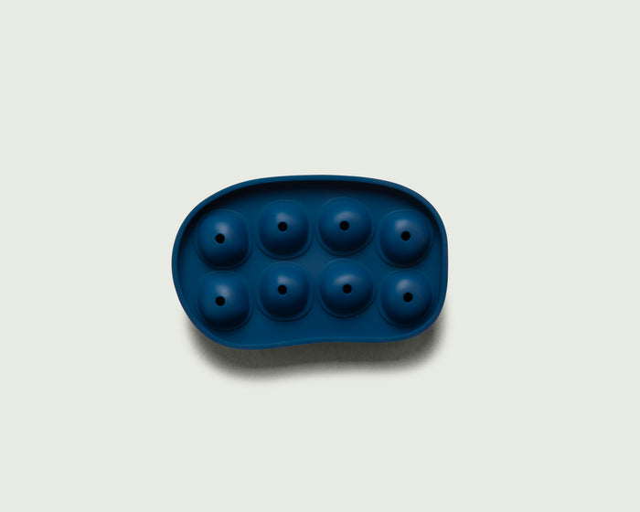 Blueberry::Pebble Ice Tray  blue  front