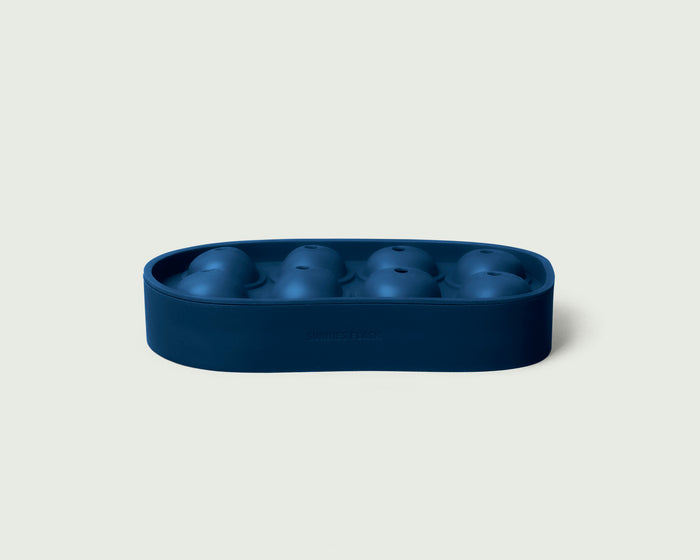 Blueberry::Pebble Ice Tray  blue  front diagonal
