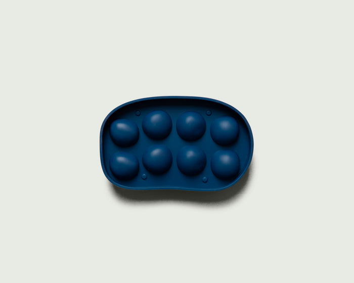 Blueberry::Pebble Ice Tray  blue  side