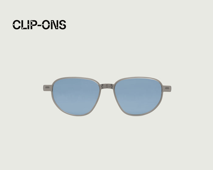 Ocean Polarized::Penn Clip-Ons pilot Blue metal front