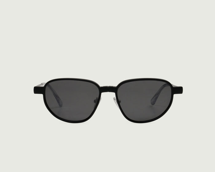 Coin-Midnight Polarized::Penn Eyeglasses pilot Black metal front