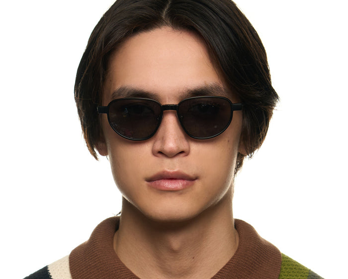 Coin-Midnight-Polarized::men Penn Eyeglasses pilot black metal mobile full image