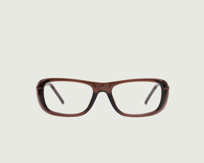 Whiskey::Pennyworth Eyeglasses rectangle brown Plant-based Plastic  front