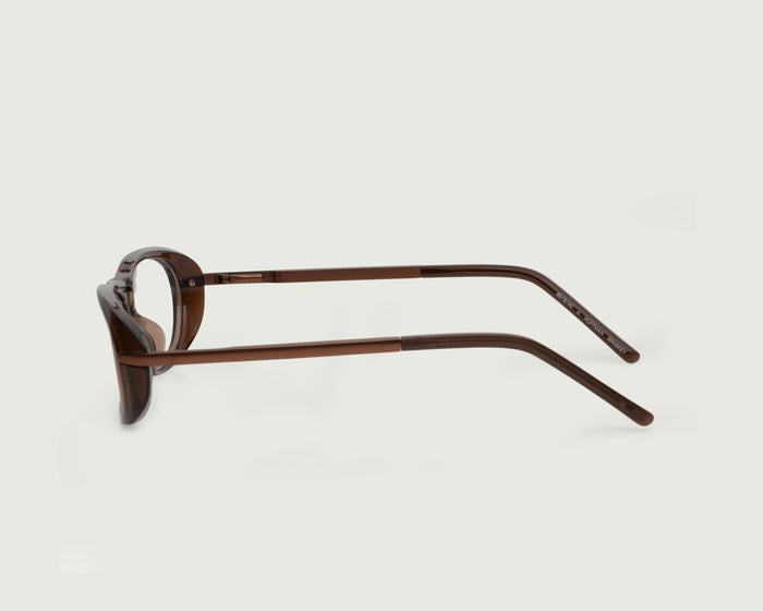 Whiskey::Pennyworth Eyeglasses rectangle brown Plant-based Plastic  side
