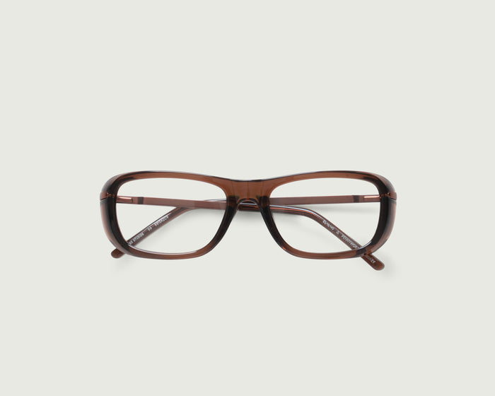 Whiskey::Pennyworth Eyeglasses rectangle brown Plant-based Plastic  top