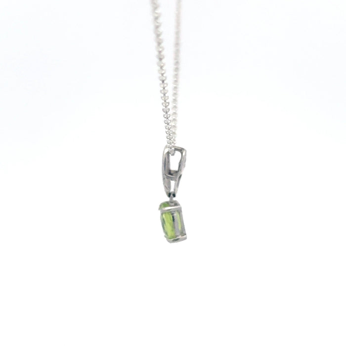 Peridot Sterling Silver Pendant Necklace