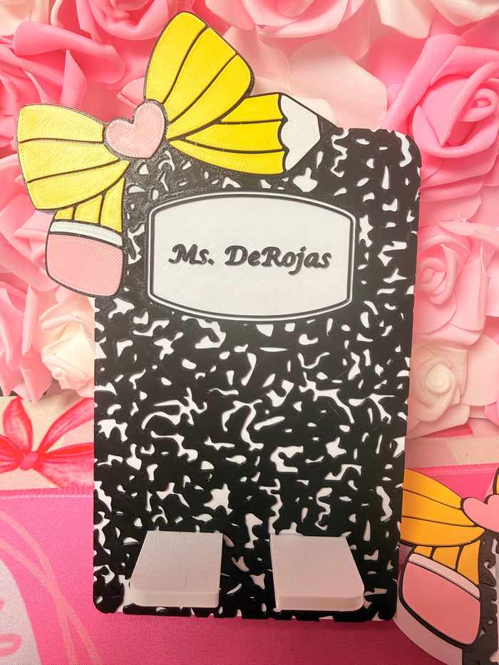 Personalized Teacher Phone Holder
