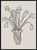'Petals in Blue' Aesthetic Art Print_Sugar & Canvas_Sugar & Canvas