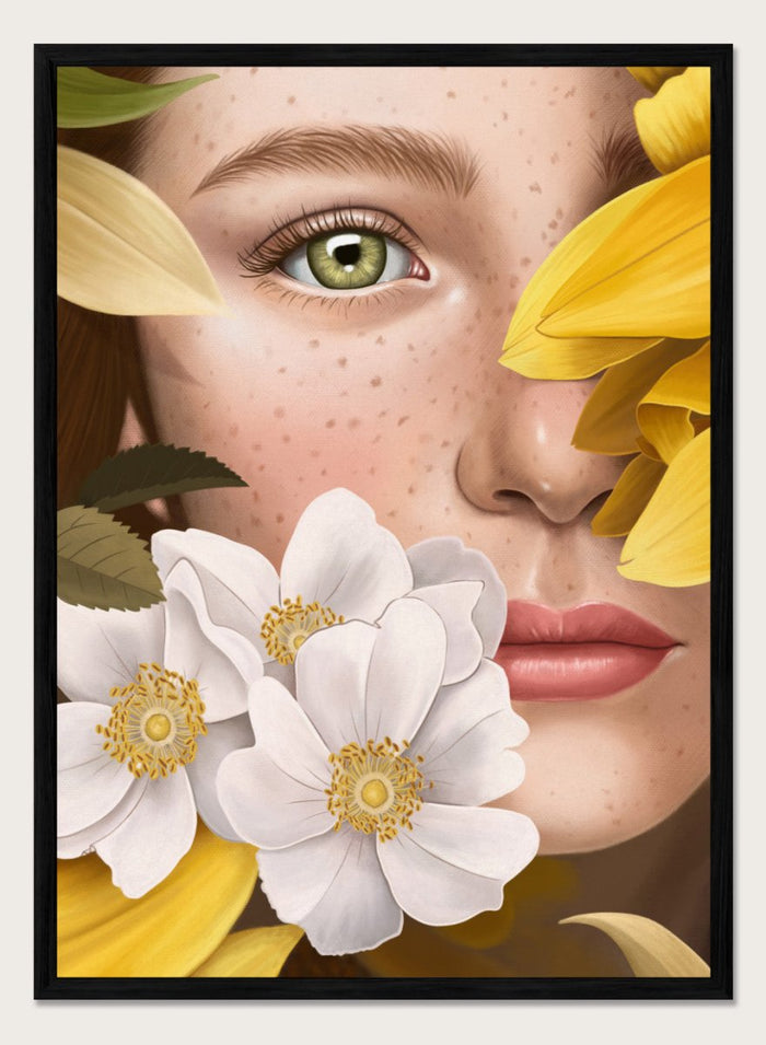A4/8x12 inches (Framing Available) / Black Wood Frame
