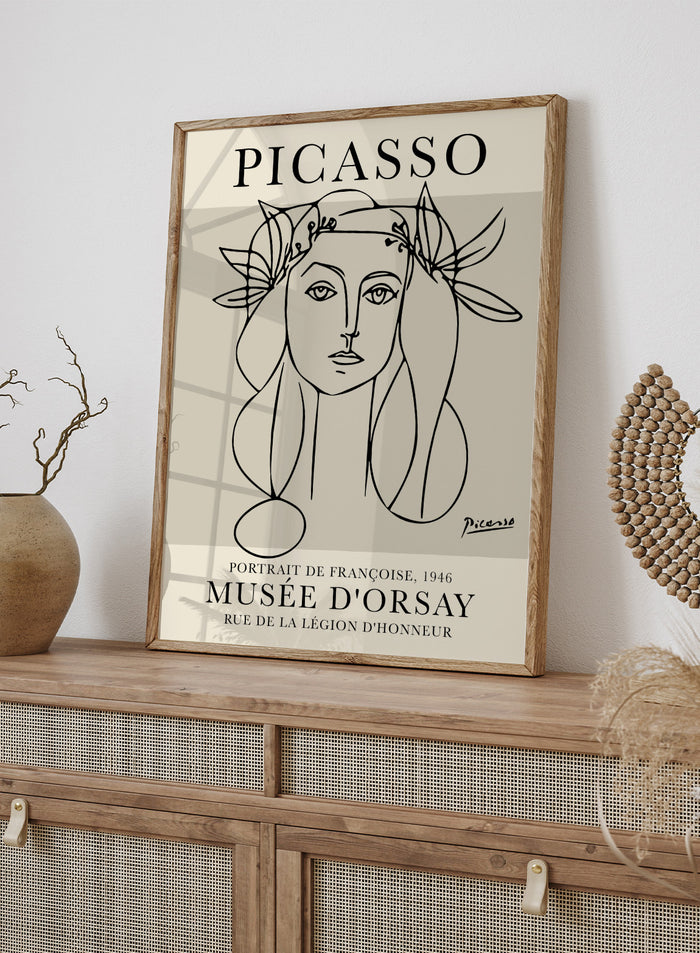 Picasso Portrait of Francoise Gilot Art Print