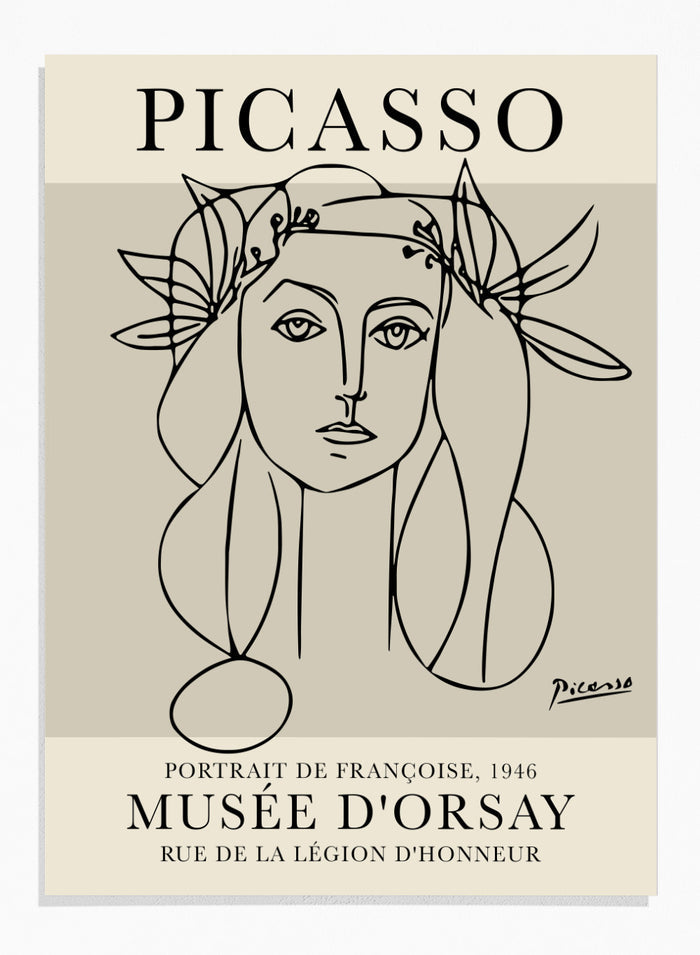 Picasso Portrait of Francoise Gilot Art Print