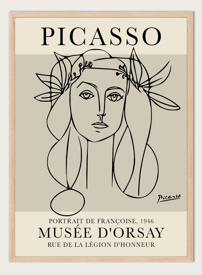 Picasso Portrait of Francoise Gilot Art Print