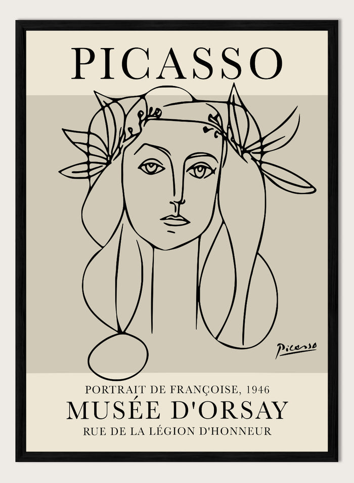 Picasso Portrait of Francoise Gilot Art Print