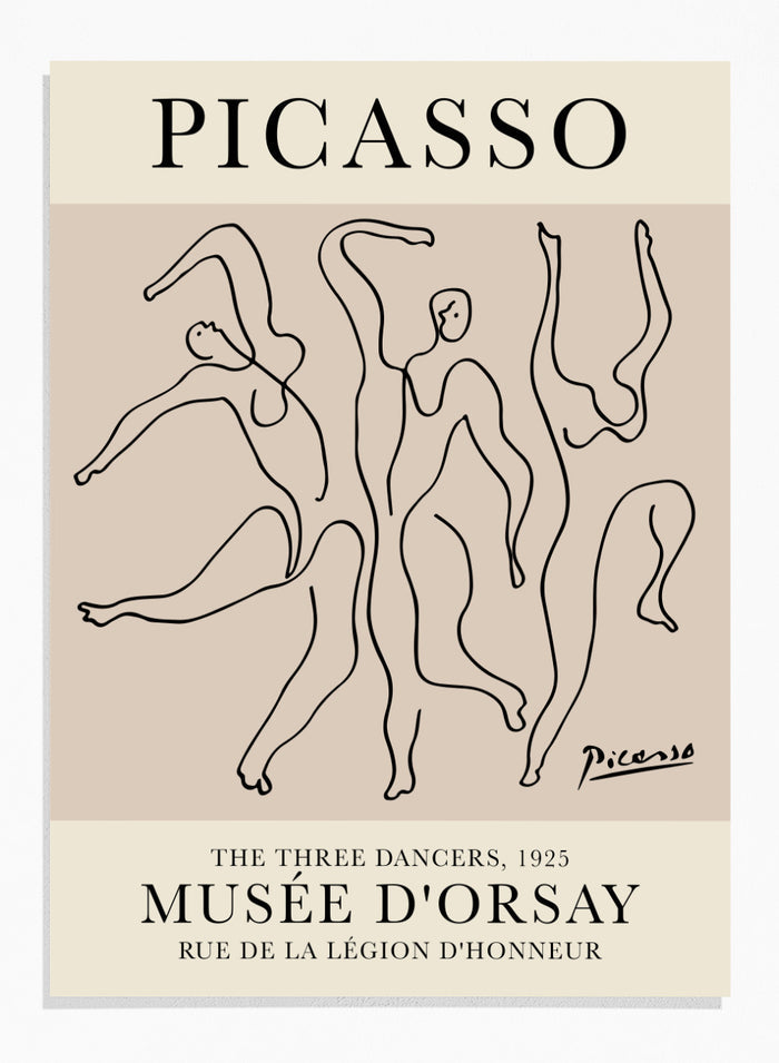 Picasso The Three Dancers Art Print
