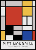 Piet Mondrian Composition with Red, Yellow, Blue, and Black Remastered Art Print_Sugar & Canvas_Piet Mondrian