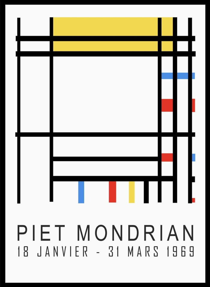 Piet Mondrian Place de la Concorde Remastered Art Print_Sugar & Canvas_Piet Mondrian