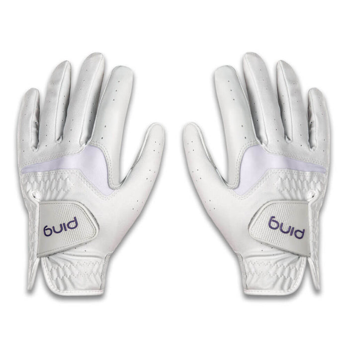 PING Sport 261 Golf Glove White/Plum - 26 Women