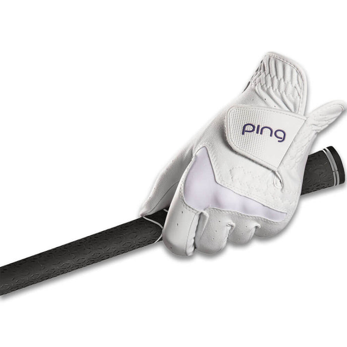 PING Sport 261 Golf Glove White/Plum - 26 Women