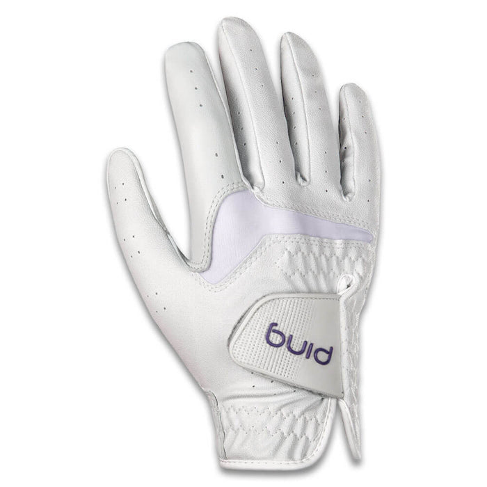 PING Sport 261 Golf Glove White/Plum - 26 Women