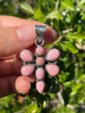 Pink Conch Dragonfly Pendant | Sterling Silver 925 B709