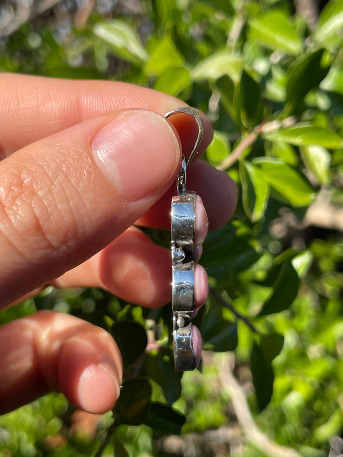 Pink Conch Dragonfly Pendant | Sterling Silver 925 B709