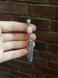 Pink Conch Feather Pendant | Sterling Silver 925 C767