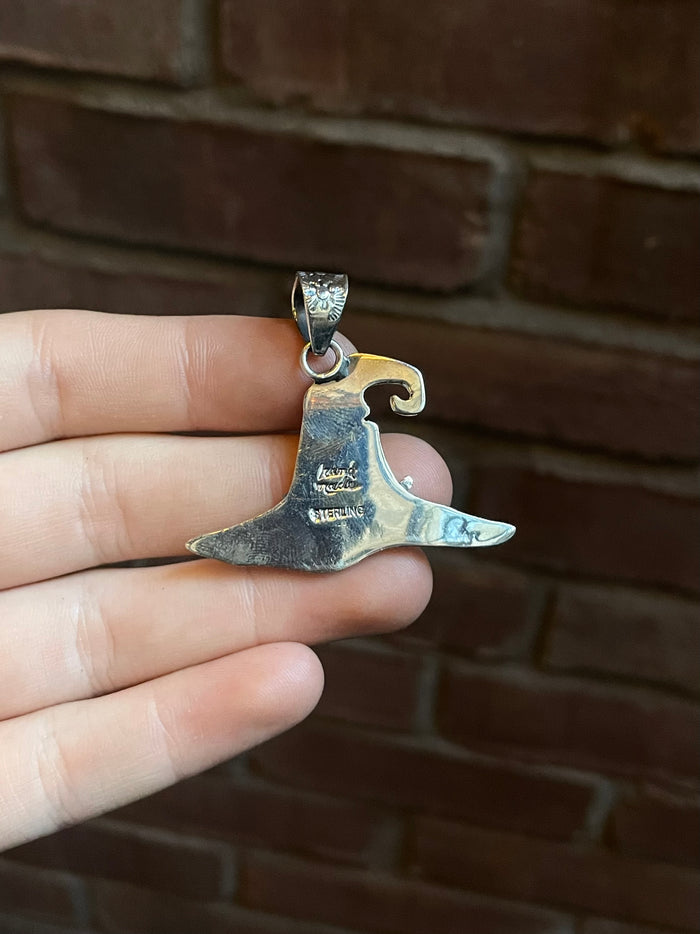 Pink Conch Hat Pendant | Sterling Silver 925 C773