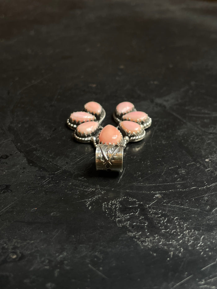 Pink Conch Naja Pendant | 925 Sterling Silver E281