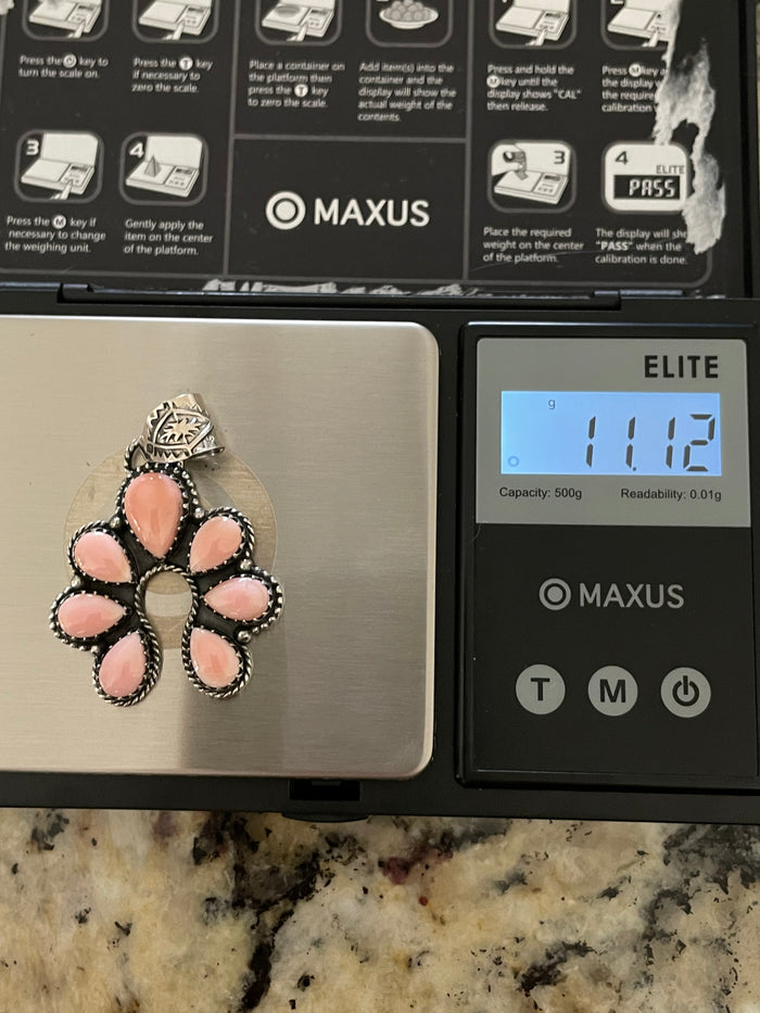 Pink Conch Naja Pendant | 925 Sterling Silver E281