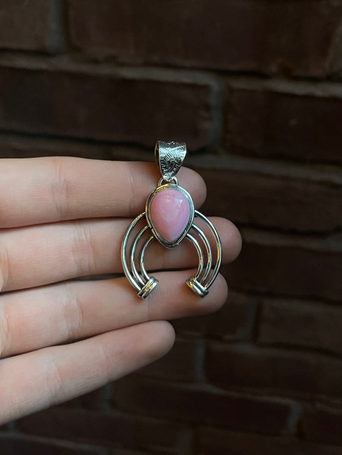 Pink Conch Naja Pendant | Sterling Silver 925 C777