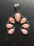 Pink Conch Naja Pendant | Sterling Silver E722