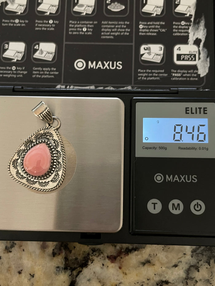 Pink Conch Pendant | 925 Sterling Silver E280