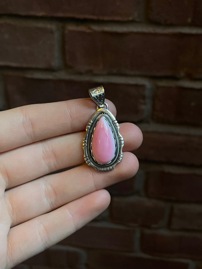 Pink Conch Pendant | Sterling Silver 925 C784