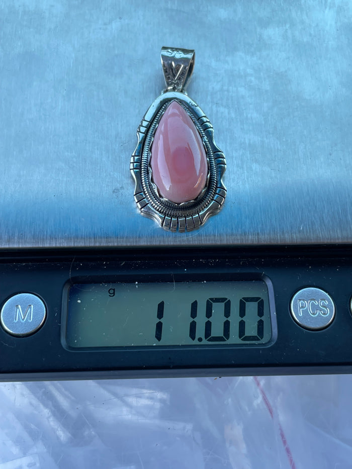Pink Conch Pendant | Sterling Silver 925 C784