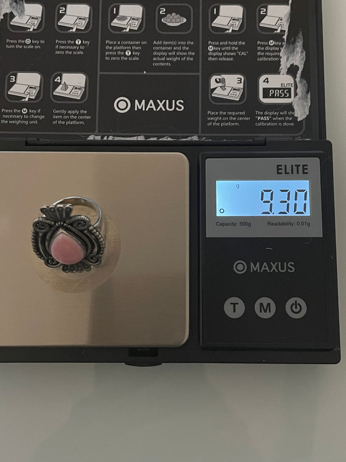 Pink Conch Ring | 925 Sterling Silver | Size 6.25 E290